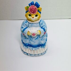 Otagiri Vintage Cat holding Teapot Utensil Holder Vase Planter EK Brownd Japan